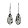 Starborn Red Fordite Earrings in Sterling Silver – (long pear)