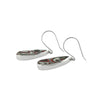 Starborn Red Fordite Earrings in Sterling Silver – (long pear)