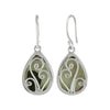 Starborn Red Fordite Earrings in Sterling Silver – (round pear)
