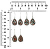 Starborn Red Fordite Earrings in Sterling Silver – (round pear)