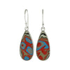 Starborn Blue Fordite Earrings in Sterling Silver