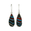 Starborn Blue Fordite Earrings in Sterling Silver