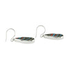 Starborn Blue Fordite Earrings in Sterling Silver