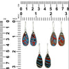 Starborn Blue Fordite Earrings in Sterling Silver