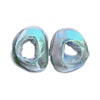 Minty Blue Drusy Geode Slices 15-22mm - 2 pieces