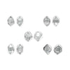 Starborn Herkimer Diamond Sterling Silver Post Earrings Set of 5 pairs