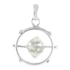 Starborn Herkimer Diamond Spinner Pendant in Sterling Silver