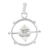 Starborn Herkimer Diamond Spinner Pendant in Sterling Silver