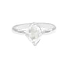 Starborn Herkimer Diamant-Quarz-Kristall-Ring aus Sterlingsilber 