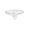 Starborn Herkimer Diamond Quartz Crystal Ring in Sterling Silver
