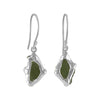 Starborn Sterling Silver Natural Raw Moldavite Small Earrings