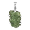 Starborn Dragon Moldavite Pendant in Sterling Silver