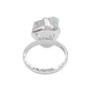 Starborn-Morganit-Ring aus Sterlingsilber 