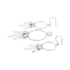 Starborn Quartz Crystal Boho Pendant and Earring Set in Sterling Silver