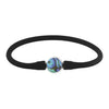 Starborn Reversibles rundes Silikonarmband aus Ammolit und Abalone-Muschel