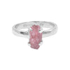 Starborn Rhodonite Crystal Ring in Sterling Silver