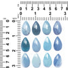 Medieval Swedish Ore Glass Cabochons 25mm - 12 pieces