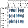 Medieval Swedish Ore Glass Free-Form Cabochons 15mm - 21 pieces
