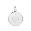 Starborn Rainbow Moonstone Moon Phases Pendant in Sterling Silver