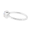 Starborn Rainbow Moonstone Ring with Topaz Accents in Sterling Silver