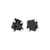 Starborn Rough Elite Schungit Ohrstecker aus Sterlingsilber 