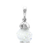 Starborn Spirit Quartz Drusy Pendant Cap Set in Sterling Silver