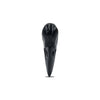 Handgeschnitzter Rabenschädel aus schwarzem Tektit, 37 mm