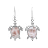 Starborn Thomsonite Turtle Earrings in Sterling Silver