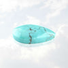 North American Natural Turquoise Pear Cabochon 20mm