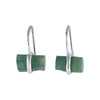 Starborn Ohrringe aus Sterlingsilber mit grünem Turmalin-Kristall 