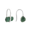 Starborn Green Tourmaline Crystal Sterling Silver Drop Earrings