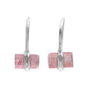 Starborn Pink Tourmaline Crystal Sterling Silver Drop Earrings