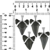 Fossiler versteinerter Makoshark-Zahn-Anhänger aus 925er-Sterlingsilber 