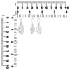 Starborn Sterling Silver natural Herkimer Diamond Quartz Pendant and Earrings with 16" Chain
