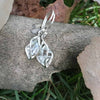 Starborn Sterling Silver natural Herkimer Diamond Quartz Pendant and Earrings with 16" Chain