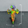 Ammolite Cross Cabochon 58mm - 1 piece