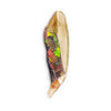 Fossil Mammoth Ivory with Ammolite Inlay Cabochon 50mm - 1 piece