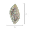 SI Opal Window Drusy 41mm - 1 piece