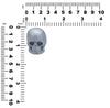 Hand carved Genuine Muonionalusta Meteorite skull 215ct