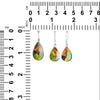 Starborn Ammolite Sterling Silver Pendant and Earring Set - Pear Shape Design