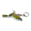 Starborn Ammolite and Sterling Silver Hummingbird Pendant