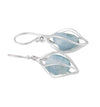 Starborn Creations Sterling Silver Caged Larimar Earrings