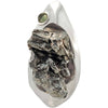 Starborn Creations Sterling Silver Campo del Cielo Meteorite and Moldavite Pendant