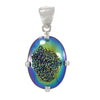 Starborn Creations Sterling Silver Cassiopeia Seas Drusy Pendant