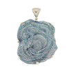 Starborn Creations Sterling Silver Chalcedony Rosette Drusy Pendant