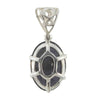 Starborn Creations Sterling Silver Iolite Pendant with Filigree Bale