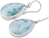 Starborn Creations Larimar-Tropfenohrringe aus Sterlingsilber 