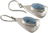 Starborn Creations Sterling Silver Larimar Triangle Earrings