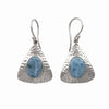 Starborn Creations Sterling Silver Larimar Triangle Earrings