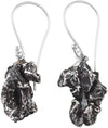 Starborn Creations Sterling Silver Sikhote Alin Meteorite Nugget Earrings